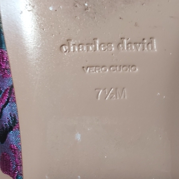 Charles David Sashay Sandal w/Tassel Colorful Slide Size 7.5 - Picture 14 of 16